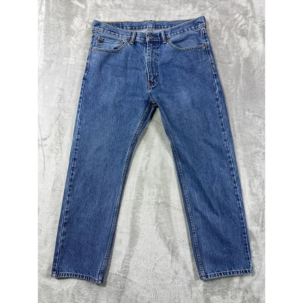 Levi’s 505 Blue Jeans 36x30 Straight Leg Classic Denim 100 Cotton